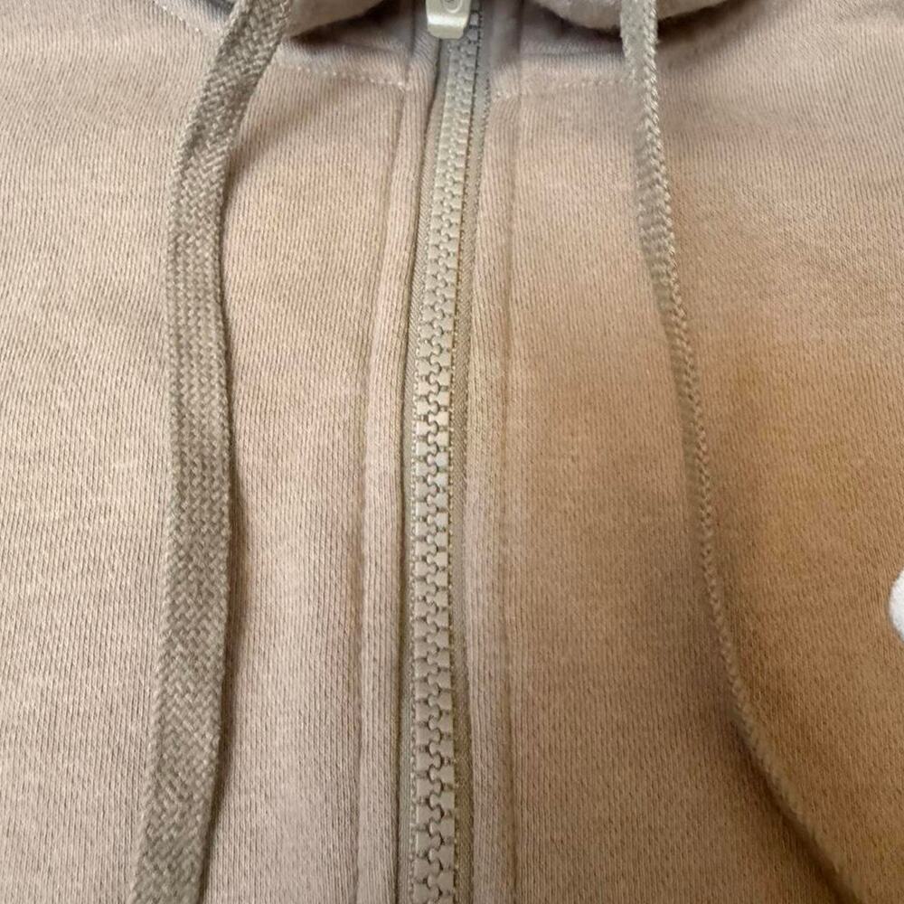 Nike Tan Zip Up Hoodie Size L - Picture 3 of 5